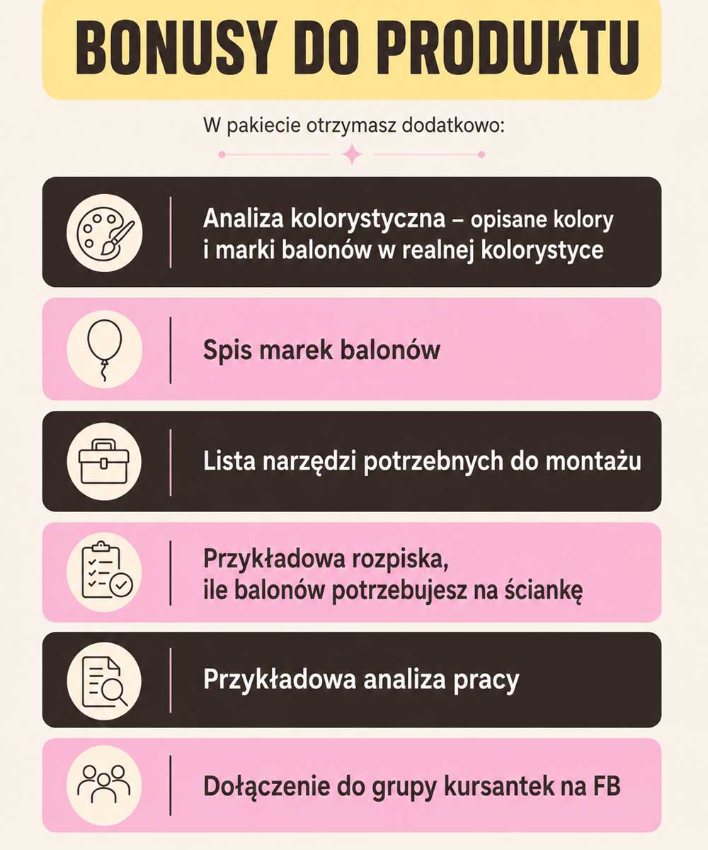 Szkolenie Balonowe - Tutorial wideo - SEKRET GĘSTYCH GIRLAND