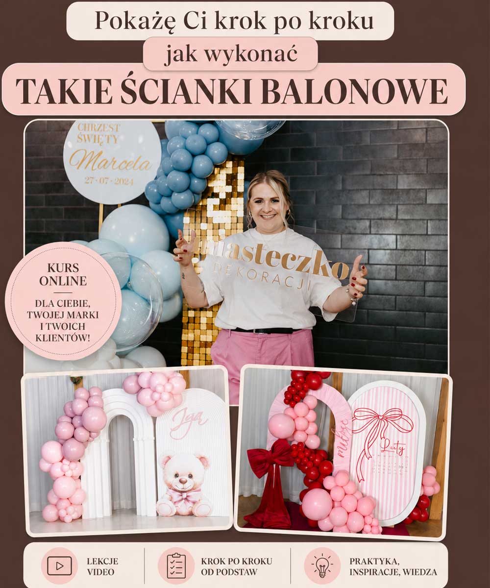 Szkolenie Balonowe – Tutorial wideo – SEKRET GĘSTYCH GIRLAND Szkolenie Balonowe - Tutorial wideo - SEKRET GĘSTYCH GIRLAND